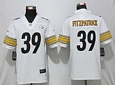 Nike Pittsburgh Steelers 39 Fitzpatrick White Vapor Untouchable Limited Jersey,baseball caps,new era cap wholesale,wholesale hats